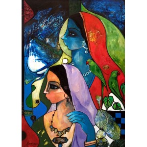 Abrar Ahmed, 24 x 36 Inch, Oil on Canvas, Figurative Painting, AC-AA-621